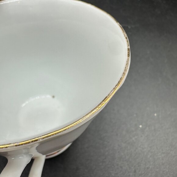 Vintage Tea Cup & Saucer  Porcelain Fine Bone China Floral Rose Yong Sheng - Picture 14 of 16